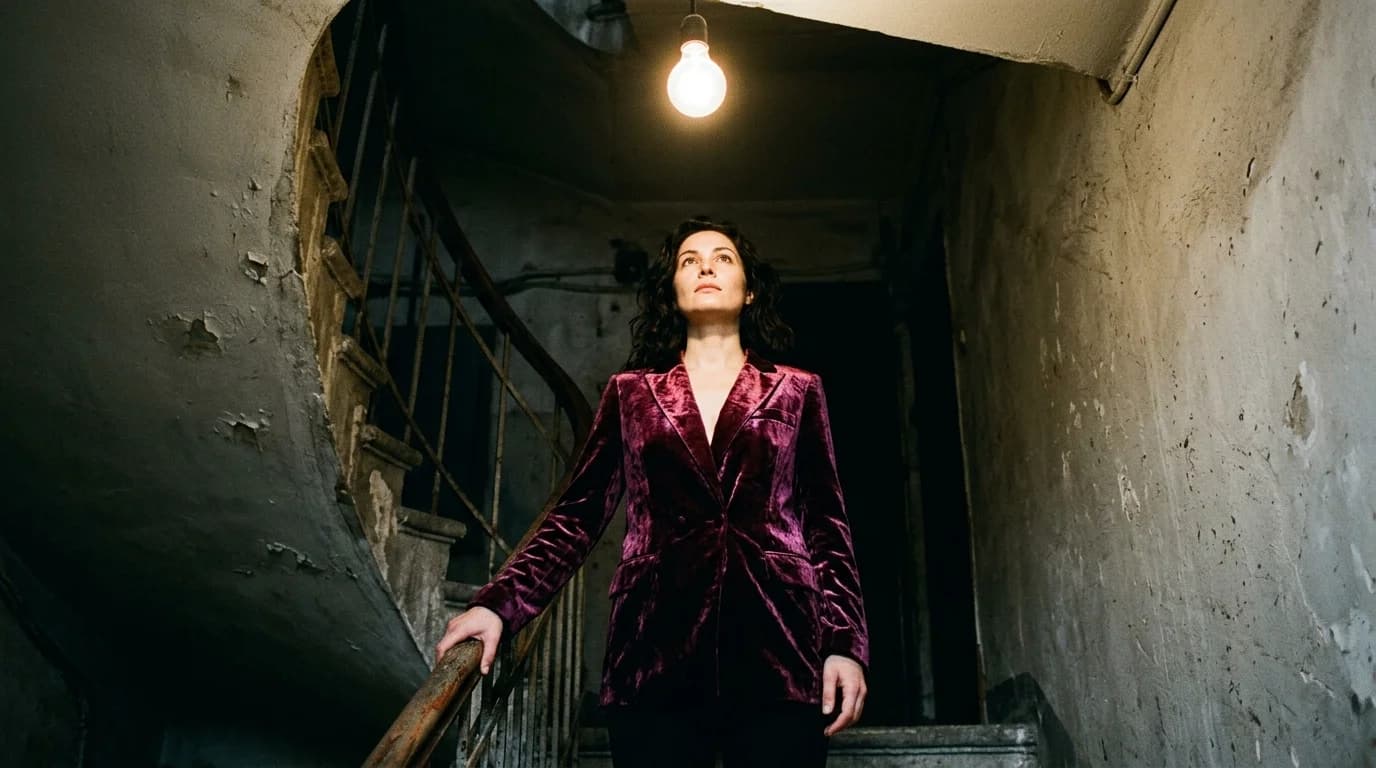 Side-by-side comparison of the same garment in AI video under soft studio light versus dramatic single-source lighting